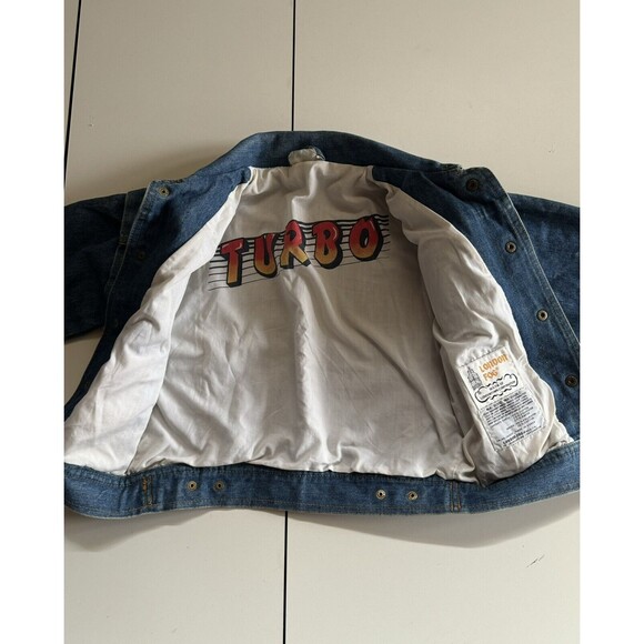 Vintage London Fog TURBO Jean Jacket Boys Girls Kids Size‎ Large / 7 - Picture 3 of 15